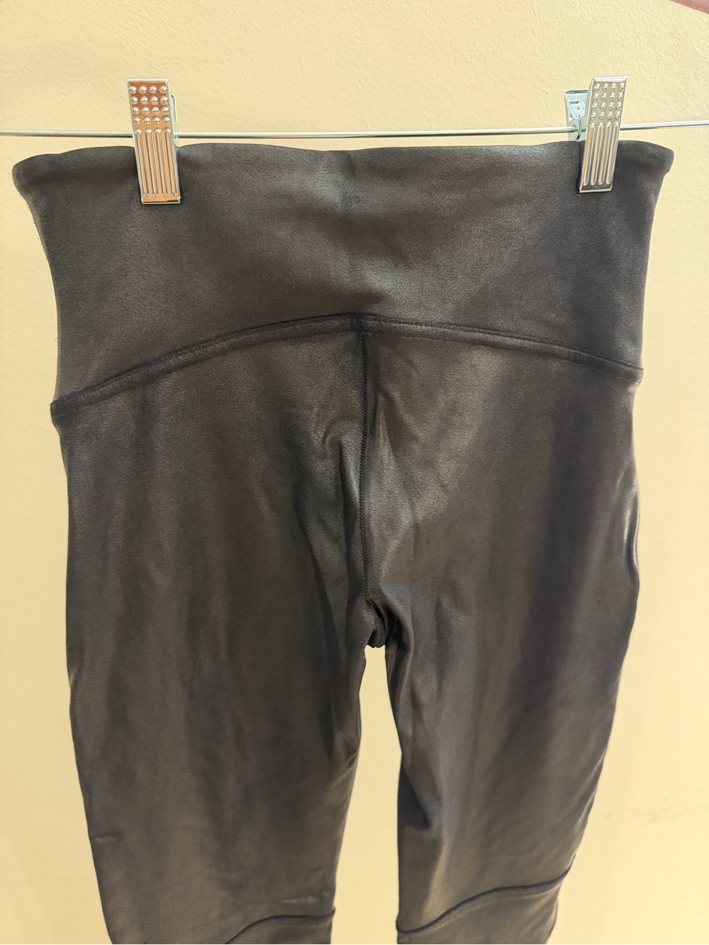Spanx Faux Leather Moto Leggings Black Size Medium - Picture 4 of 8
